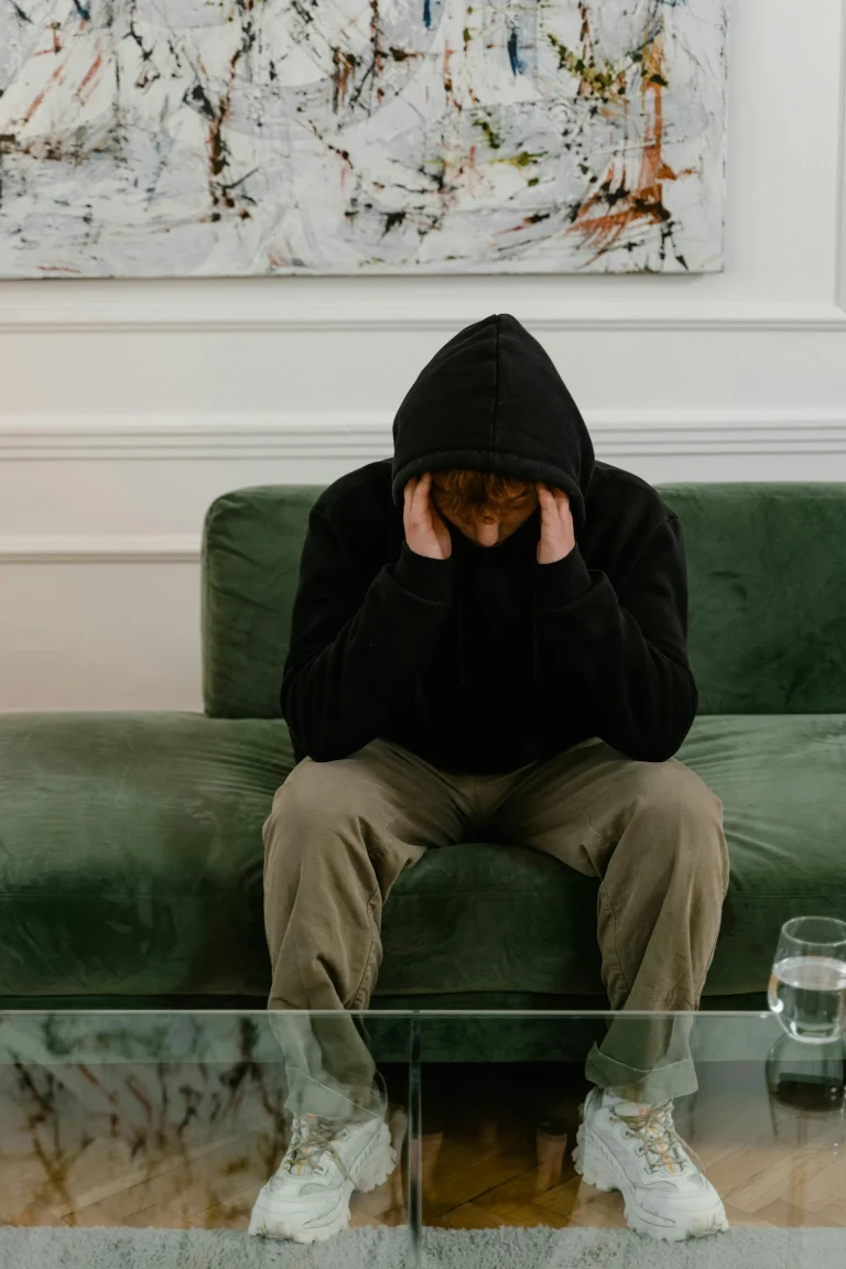 Client practicing coping skills for anger in recovery