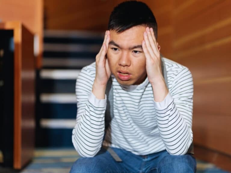 man who is struggling with anxiety