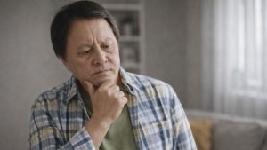 _A man thinks about The Consequences of Methamphetamine Use on Body and Mind You Should Know.