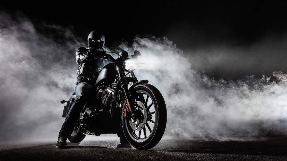 What Is Crank ?  a man on a motorcycle illustrating the drugs naming origin.