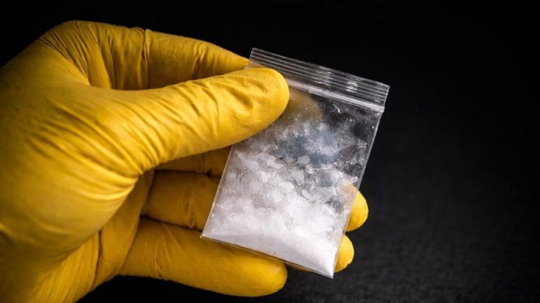 What does crystal meth look like? tiny white crystals, though its appearance can change