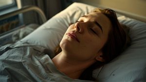 Cocaine Overdose Warning Signs & Emergency Treatment hero image of a woman lying in a hospital bed.