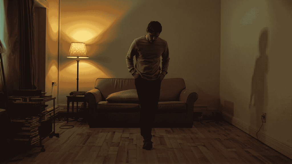 Crack vs. Powder Cocaine hero image of a man pacing in his room