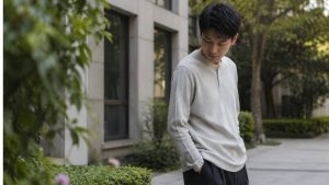 How Long Does Adderall Last hero image of a man looking down.