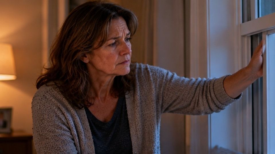 Mother opening a bedroom window while wondering what heroin smells like after noticing a sour odor